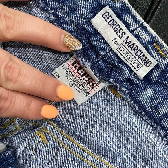 Rare George’s Marciano for Guess  Vintage Silm Mom Jeans Side Zipper - Picture 11 of 16